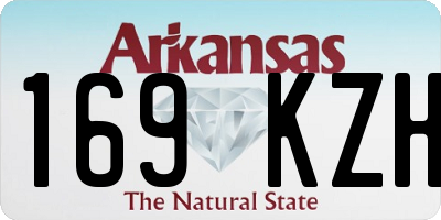 AR license plate 169KZH