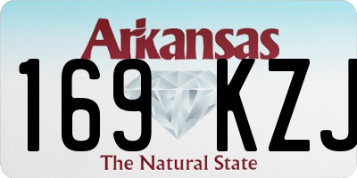 AR license plate 169KZJ