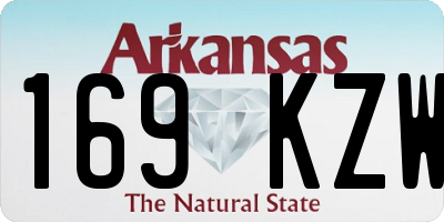 AR license plate 169KZW