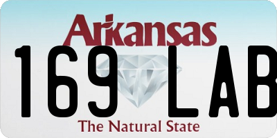 AR license plate 169LAB