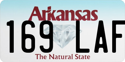 AR license plate 169LAF