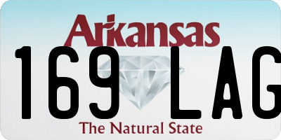 AR license plate 169LAG