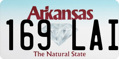 AR license plate 169LAI