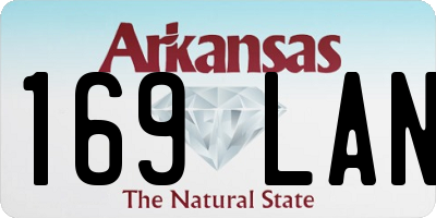 AR license plate 169LAN