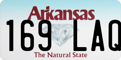 AR license plate 169LAQ
