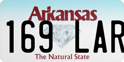AR license plate 169LAR