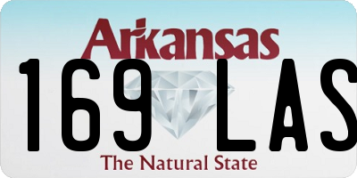 AR license plate 169LAS
