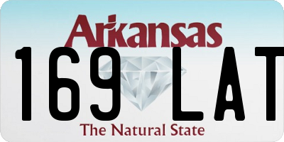 AR license plate 169LAT