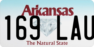 AR license plate 169LAU