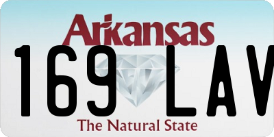 AR license plate 169LAV