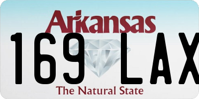 AR license plate 169LAX