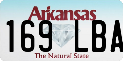 AR license plate 169LBA