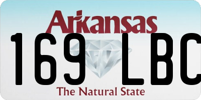 AR license plate 169LBC