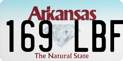 AR license plate 169LBF