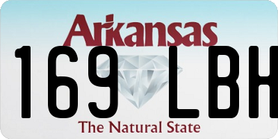 AR license plate 169LBH