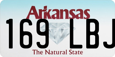AR license plate 169LBJ