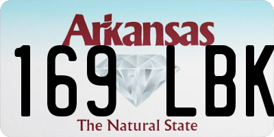 AR license plate 169LBK