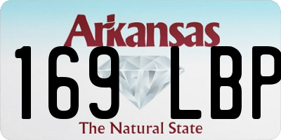 AR license plate 169LBP