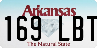 AR license plate 169LBT