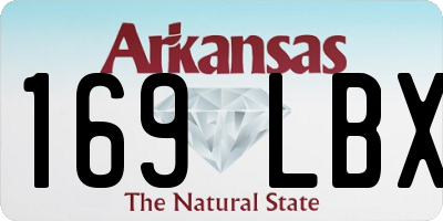 AR license plate 169LBX