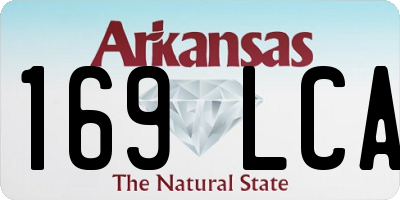 AR license plate 169LCA