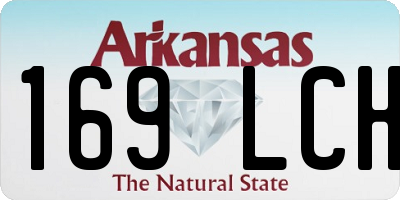AR license plate 169LCH