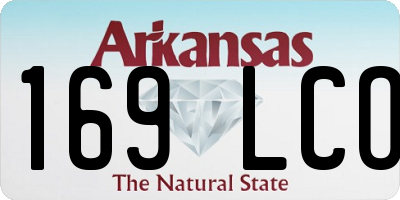AR license plate 169LCO