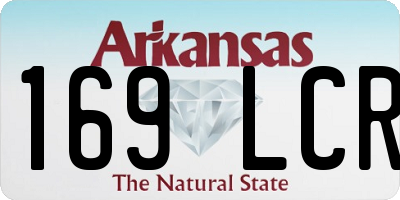 AR license plate 169LCR