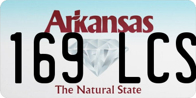 AR license plate 169LCS