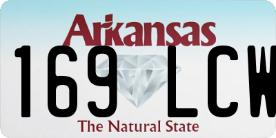 AR license plate 169LCW