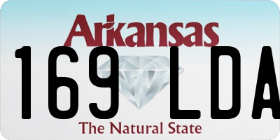 AR license plate 169LDA