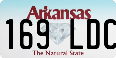 AR license plate 169LDC