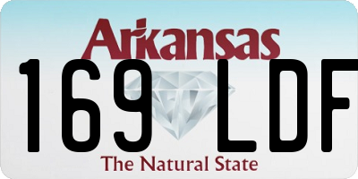 AR license plate 169LDF