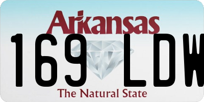 AR license plate 169LDW