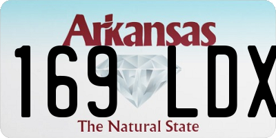 AR license plate 169LDX