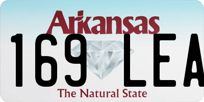 AR license plate 169LEA