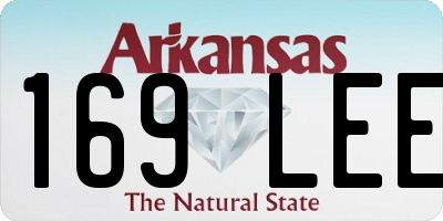 AR license plate 169LEE