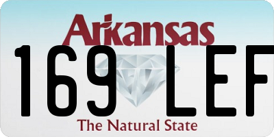 AR license plate 169LEF