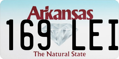AR license plate 169LEI