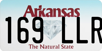 AR license plate 169LLR