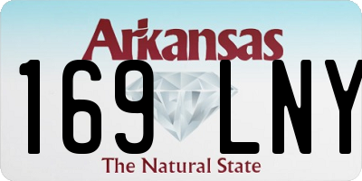 AR license plate 169LNY