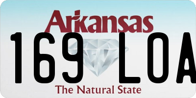 AR license plate 169LOA