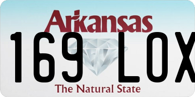 AR license plate 169LOX