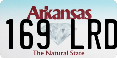 AR license plate 169LRD