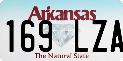 AR license plate 169LZA