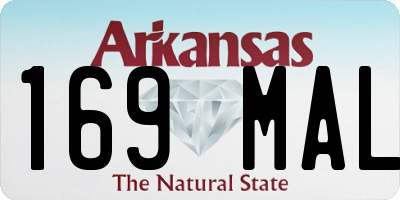 AR license plate 169MAL