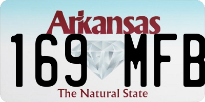 AR license plate 169MFB