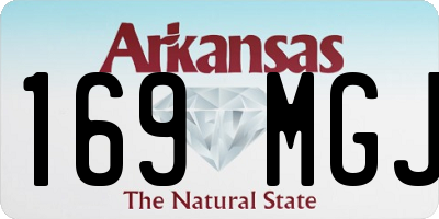 AR license plate 169MGJ