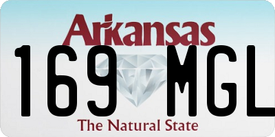 AR license plate 169MGL