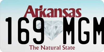 AR license plate 169MGM